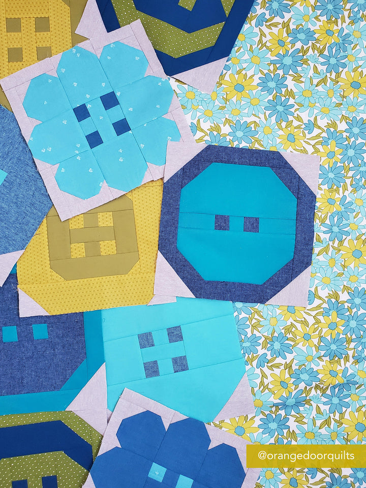 Buttoned Up Quilt Printed Pattern