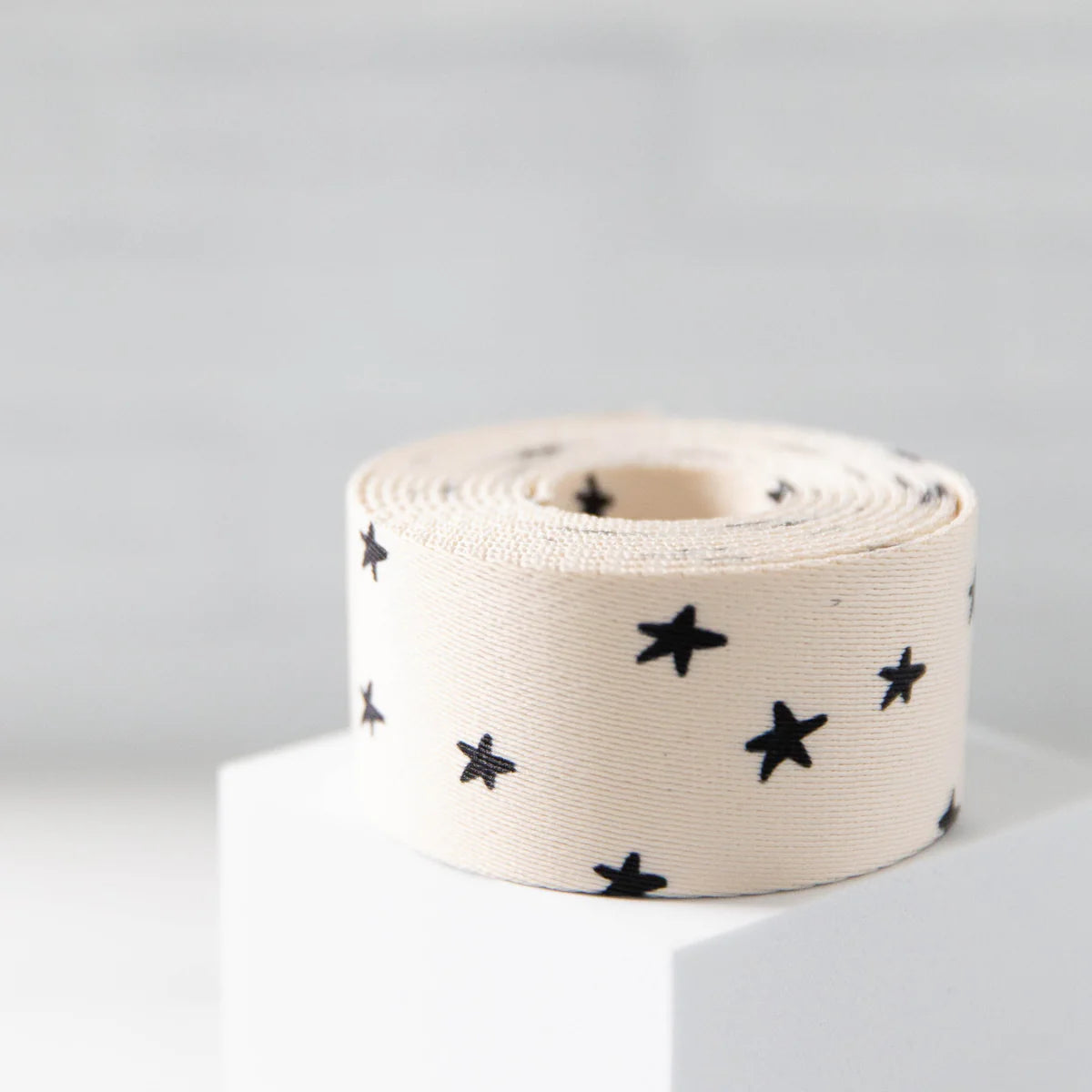 Starry Webbing in Natural in Black - 1 1/2" - Alexia Abegg - PER QUARTER METRE / 10" CUT