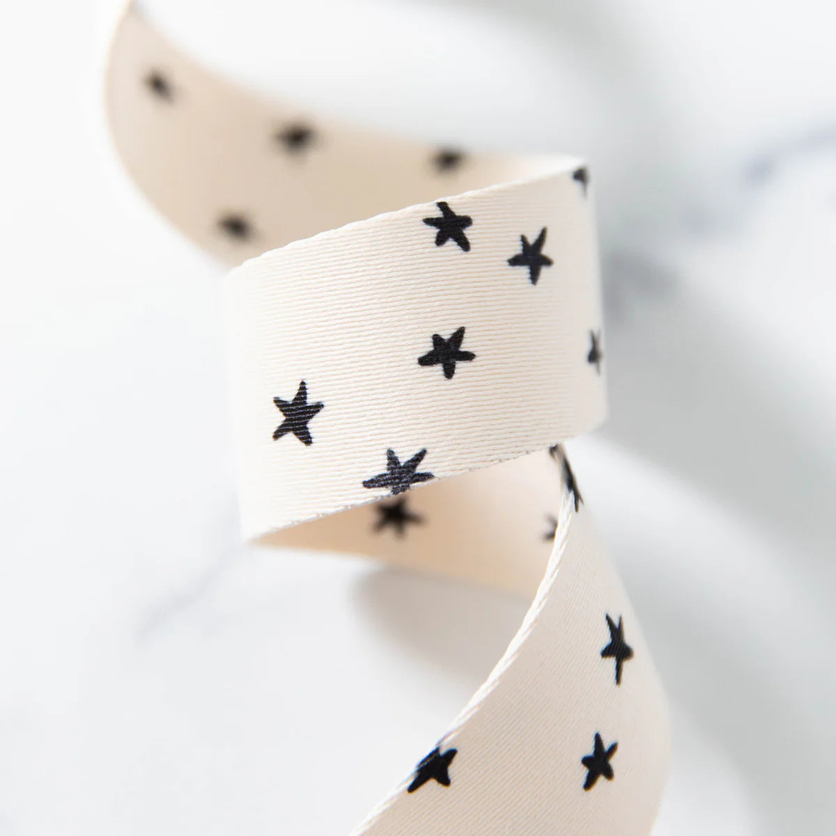 Starry Webbing in Natural in Black - 1 1/2" - Alexia Abegg - PER QUARTER METRE / 10" CUT
