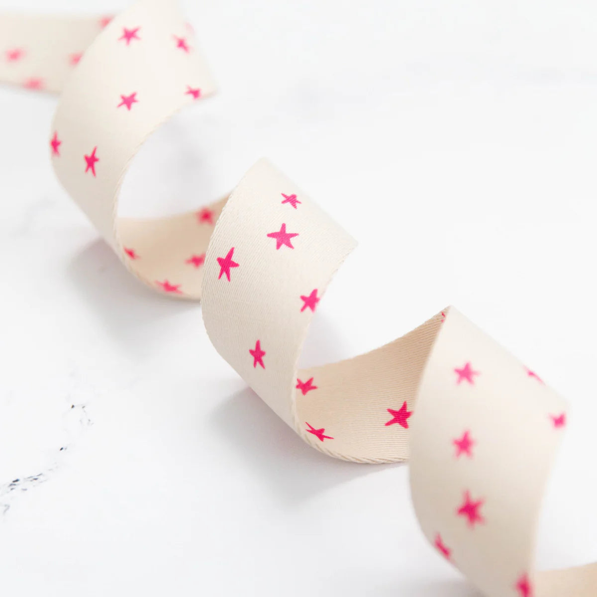 Starry Webbing in Natural in Pink - 1 1/2" - Alexia Abegg - PER QUARTER METRE / 10" CUT