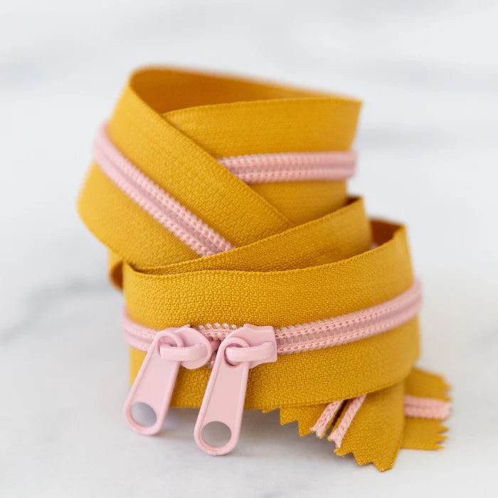 30" Zipper - Double Pull in Ochre