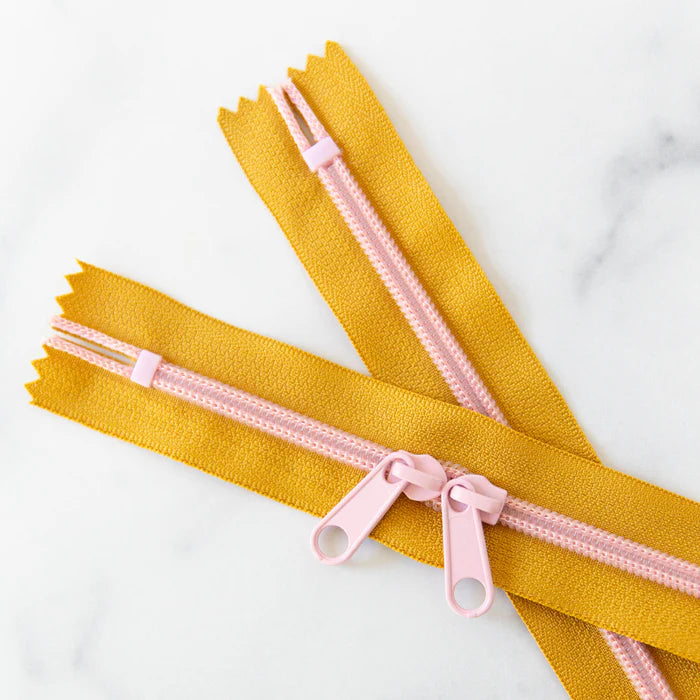 30" Zipper - Double Pull in Ochre