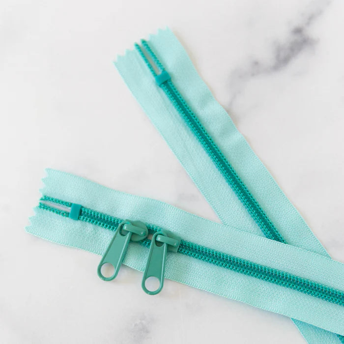 30" Zipper - Double Pull in Spearmint