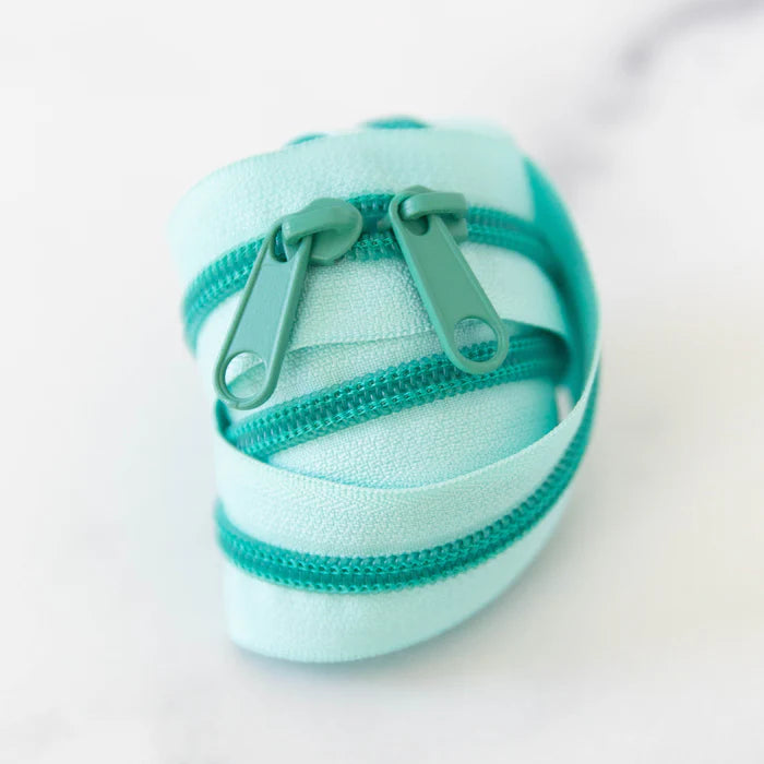 30" Zipper - Double Pull in Spearmint