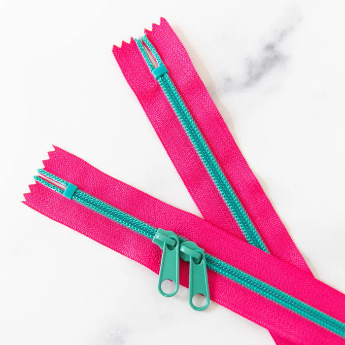 30" Zipper - Double Pull in Strawberry