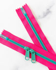 30" Zipper - Double Pull in Strawberry