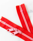 30" Zipper - Double Pull in Shortcake