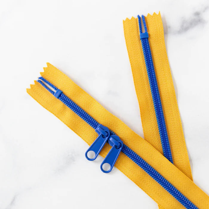 30" Zipper - Double Pull in Mustard