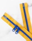 30" Zipper - Double Pull in Mustard