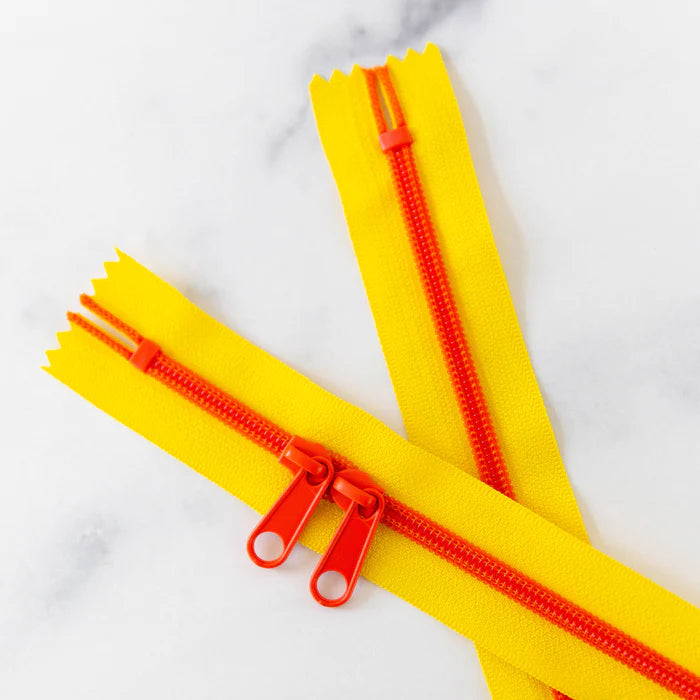 30" Zipper - Double Pull in Citrus