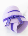 30" Zipper - Double Pull in Daphne