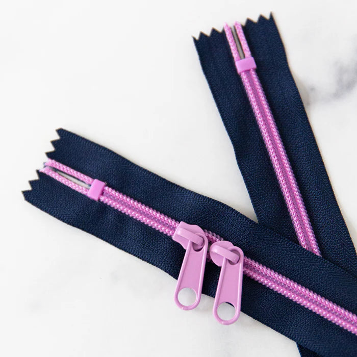 30" Zipper - Double Pull in Midnight