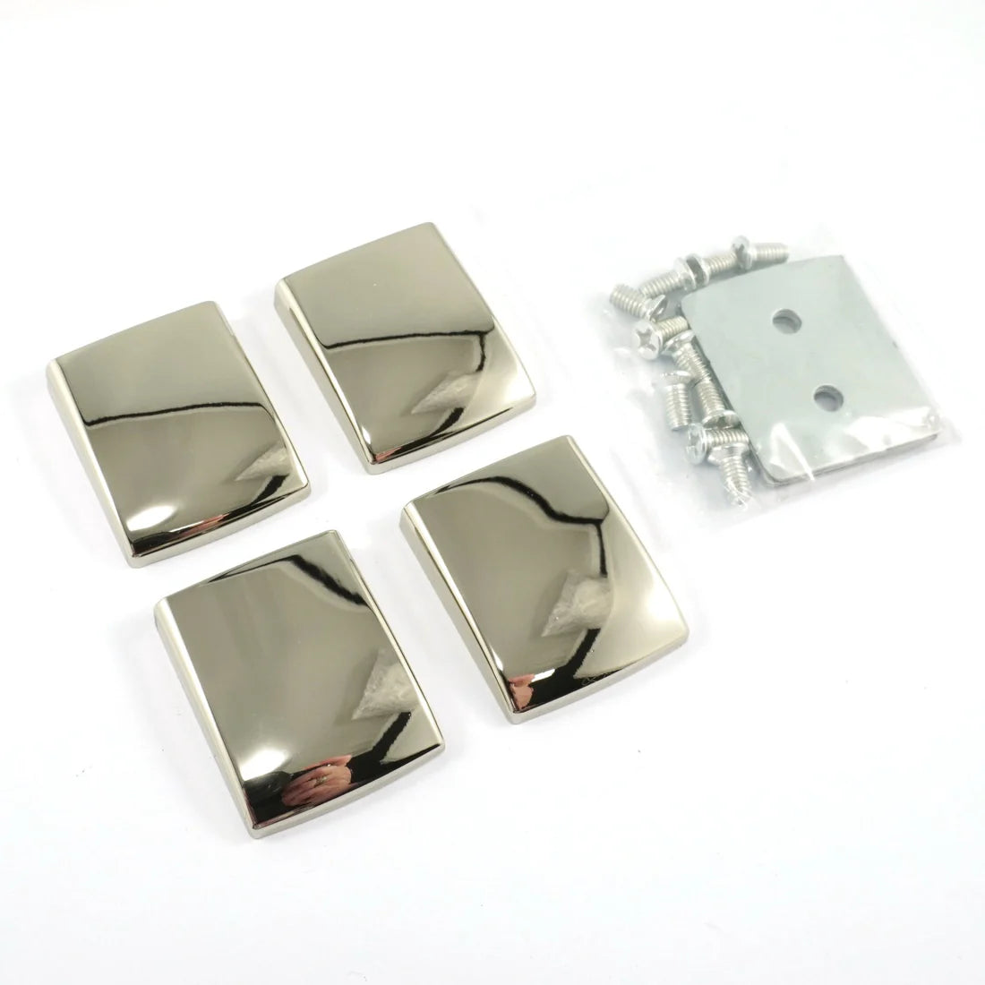 Strap Anchor: "Easy Strap Anchors" for 1" straps (4 Pack) - Nickel