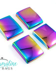 Strap Anchor: "Easy Strap Anchors" for 1" straps (4 Pack) - Iridescent Rainbow