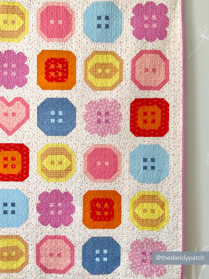 Buttoned Up Quilt Printed Pattern