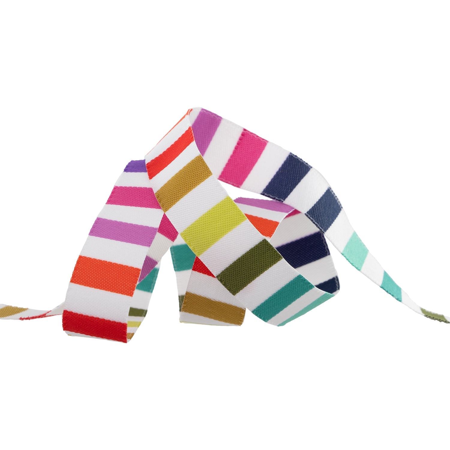 Tabby Road Rainbow Stripe - 5/8" - Tula Pink - PER QUARTER METRE