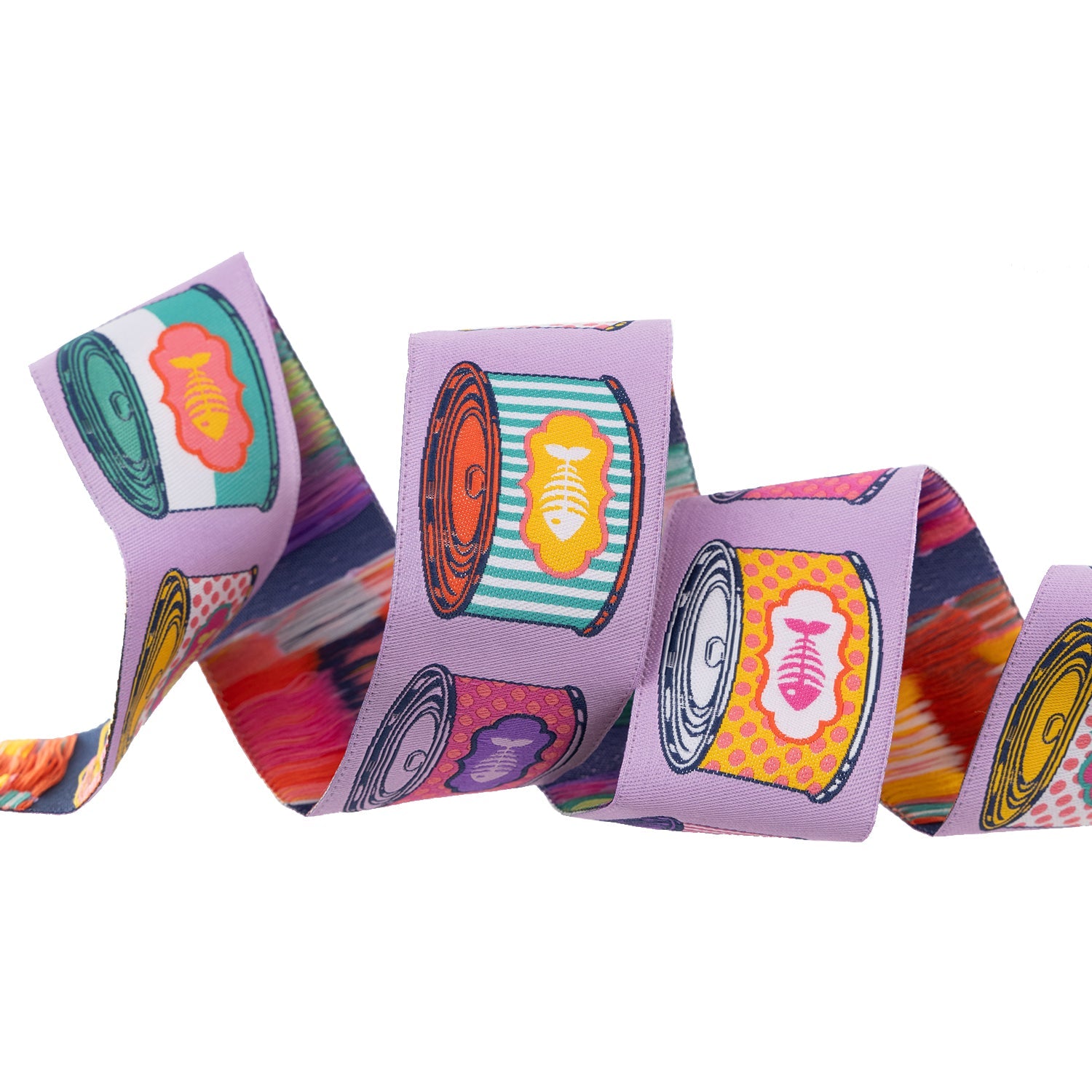 Tabby Road Cat Snacks - 1-1/2 " width - Tula Pink - PER QUARTER METRE