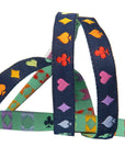 Suited and Booted Navy 5/8" - Tula Pink - PER QUARTER METRE