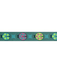 Lady Bugs Teal 5/8" - PER QUARTER METRE