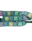 Lady Bugs Teal 5/8" - PER QUARTER METRE