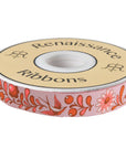 Everglow Birds & Bees Cosmic - Pink 7/8" - Tula Pink Webbing - PER QUARTER METRE