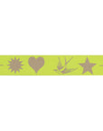 Everglow Fairy Flakes Moonbeam - Neon 7/8" - Tula Pink Webbing - PER QUARTER METRE