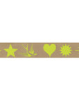 Everglow Fairy Flakes Moonbeam - Neon 7/8" - Tula Pink Webbing - PER QUARTER METRE