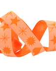 Everglow Fairy Flakes Lunar - Orange 7/8" - Tula Pink Webbing - PER QUARTER METRE