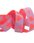 Everglow Fairy Flakes Mystic - Purple 7/8" - Tula Pink Webbing - PER QUARTER METRE