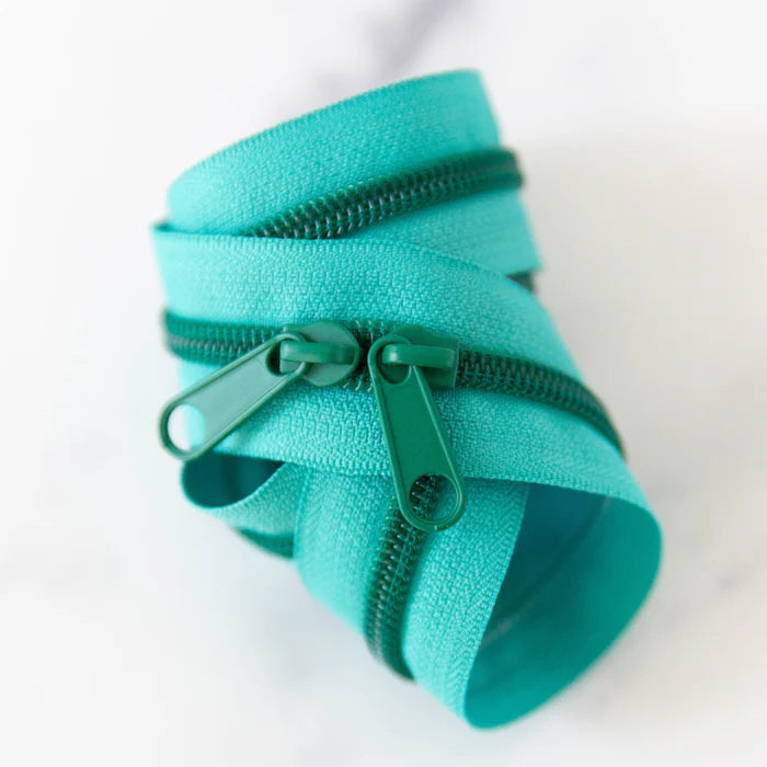 30" Zipper - Double Pull in Turquoise