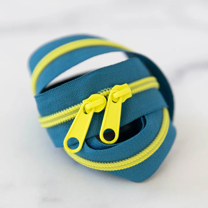 30" Zipper - Double Pull in Zap