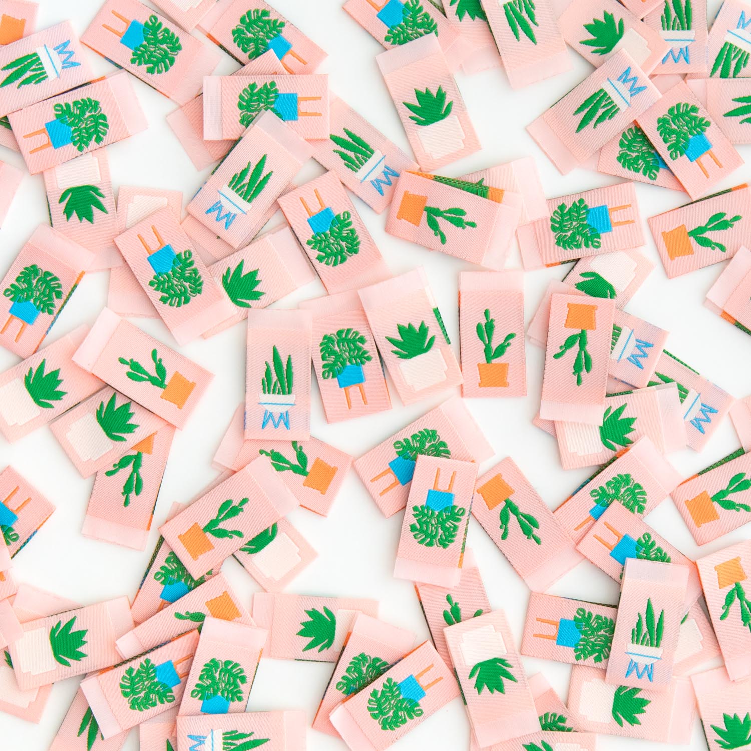 Houseplants Multipack Woven Labels - Sewing Woven Clothing T