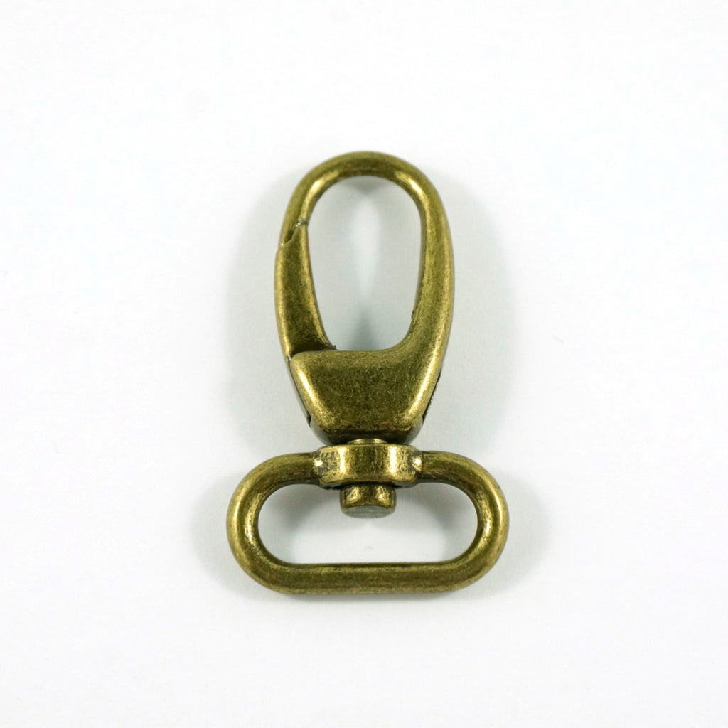 Swivel Snap Hook 1" (25 mm) in Antique Brass (2 Pack)