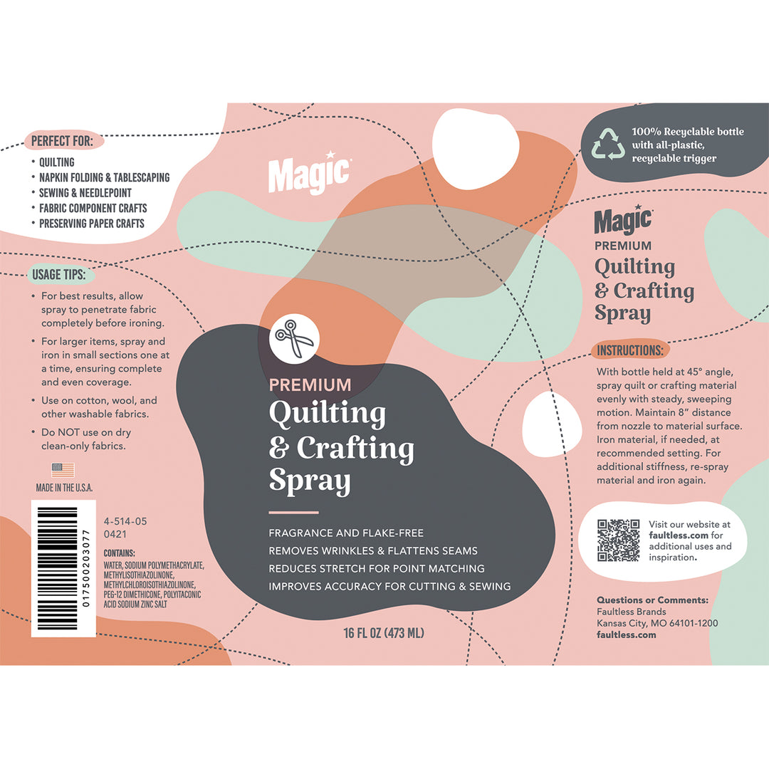 Magic Premium Quilting & Crafting Spray 16oz Trigger