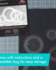 Creative Grids Quilt Ruler Circles (5 Discs with Grips) Quilt Ruler