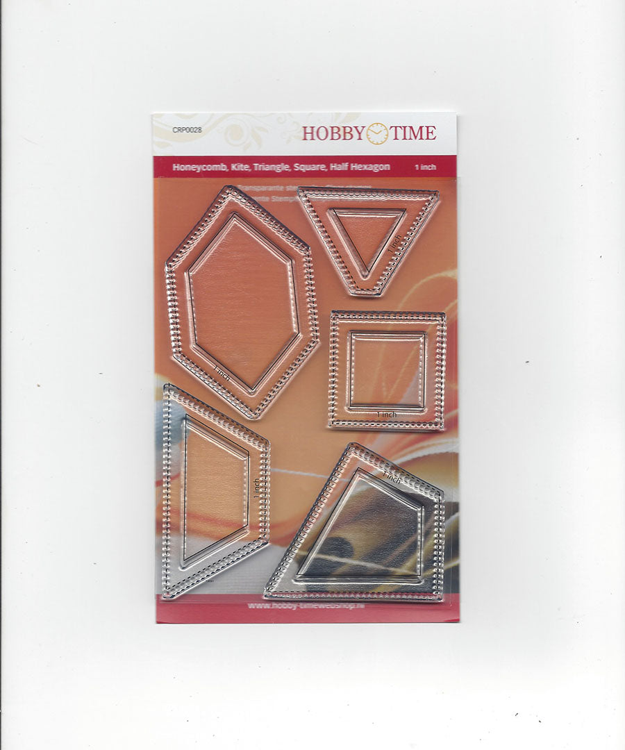 Honeycomb, Half Hexagon, Triangle, Square & Kite Quilt Stamps