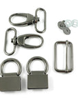 Hardware Kit - The Double Flip Shoulder Bag by Emmaline Bags - Gunmetal