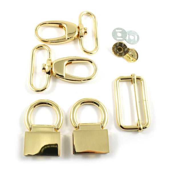 Hardware Kit - The Double Flip Shoulder Bag by Emmaline Bags - Gold