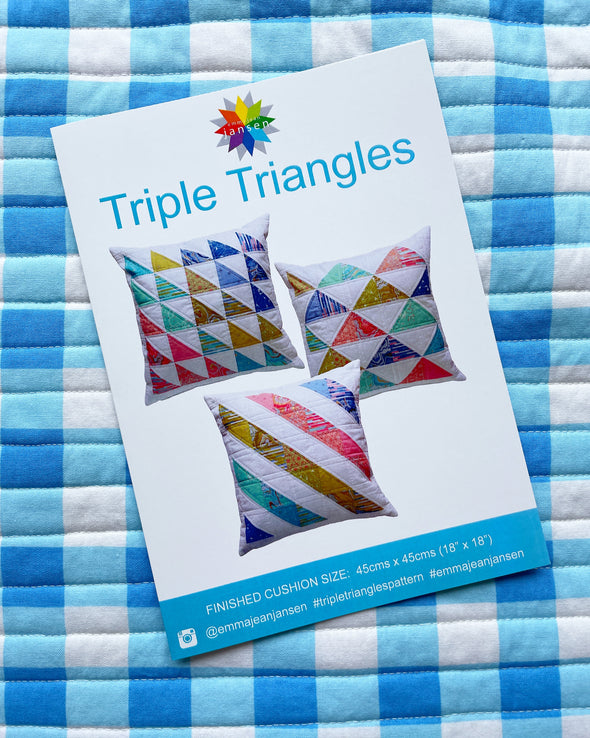 Triple Triangles Cushion