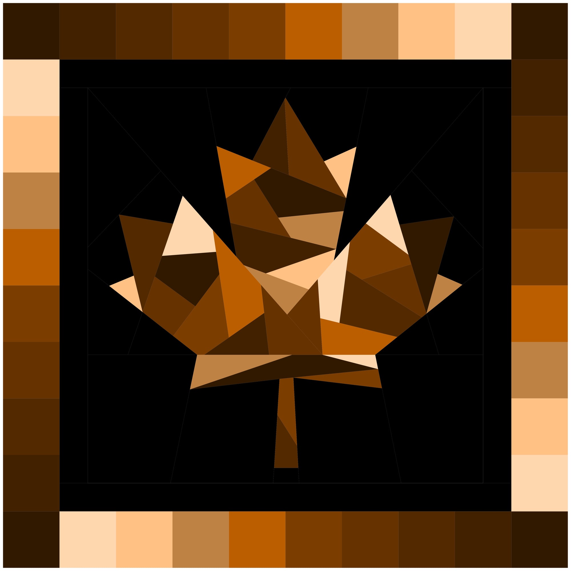 Maple Leaf Paper Pieced Pattern Block PDF Copy - Kristy Lea