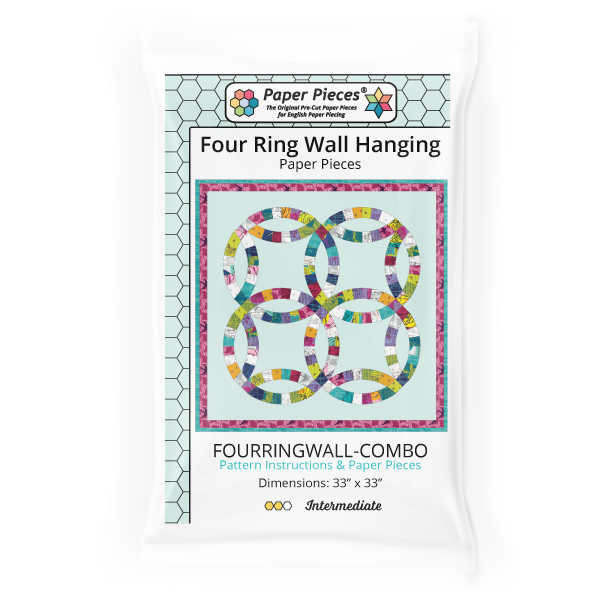 Four Ring Wall Hanging Pattern and Paper Piece Pack