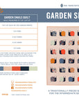 Garden Snails Quilt Printed Pattern