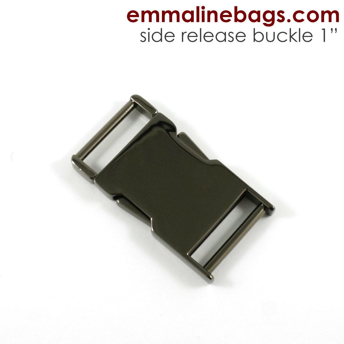 Side Release Buckle: 1" (25 mm) Gunmetal