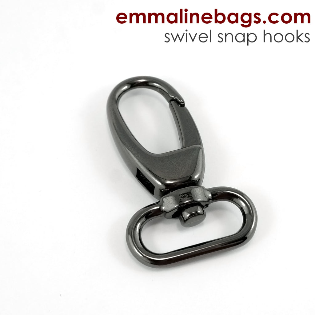 Swivel Snap Hook 1" (25 mm) in Gunmetal (2 Pack)