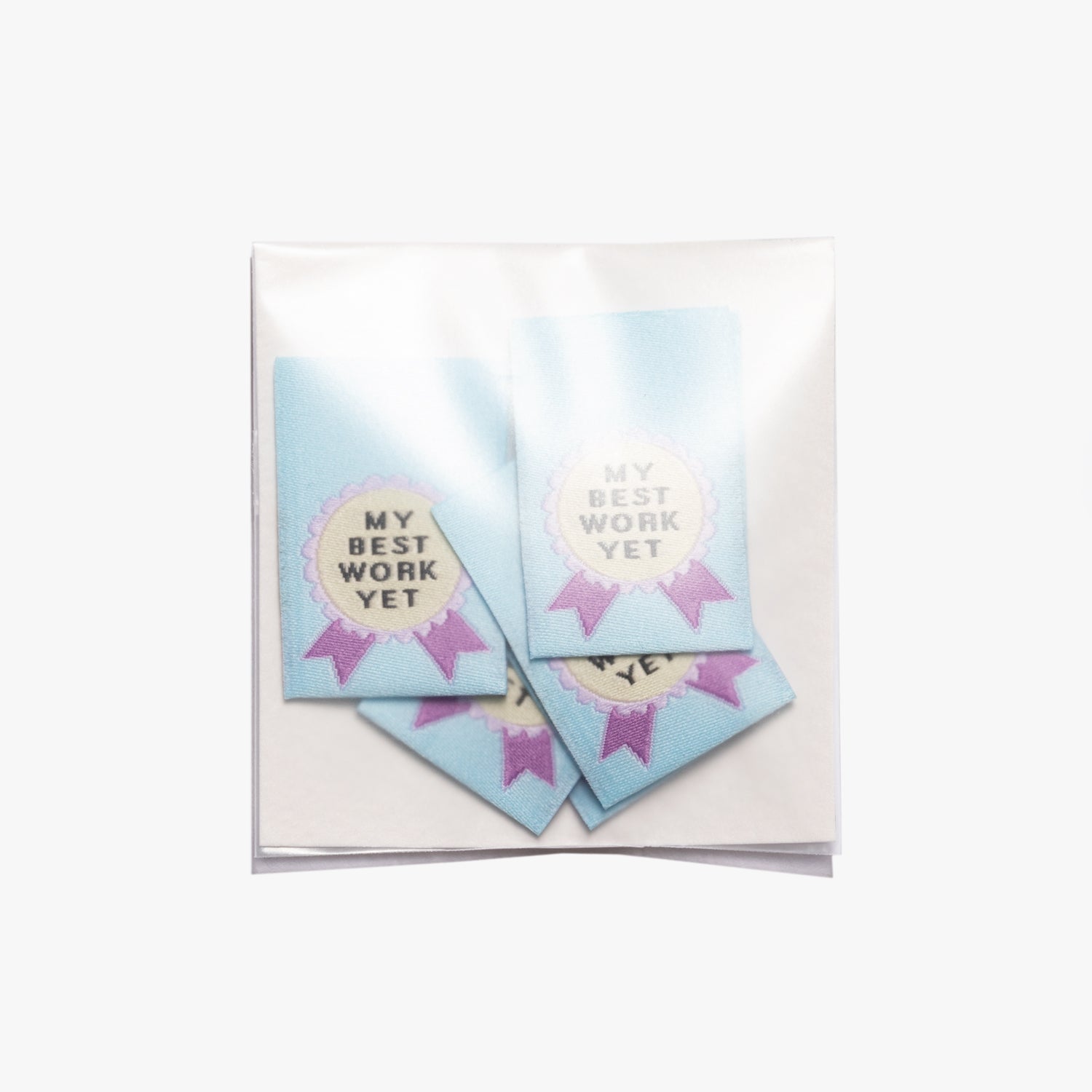 'My Best Work Yet' Woven Labels - 10 labels per pack