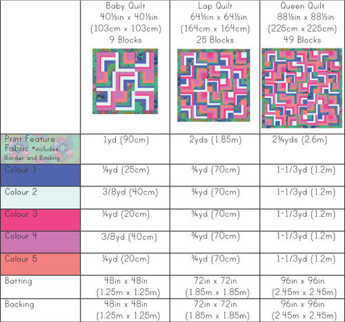 Log Cabin Toss Paper Pattern