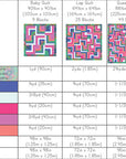 Log Cabin Toss Paper Pattern