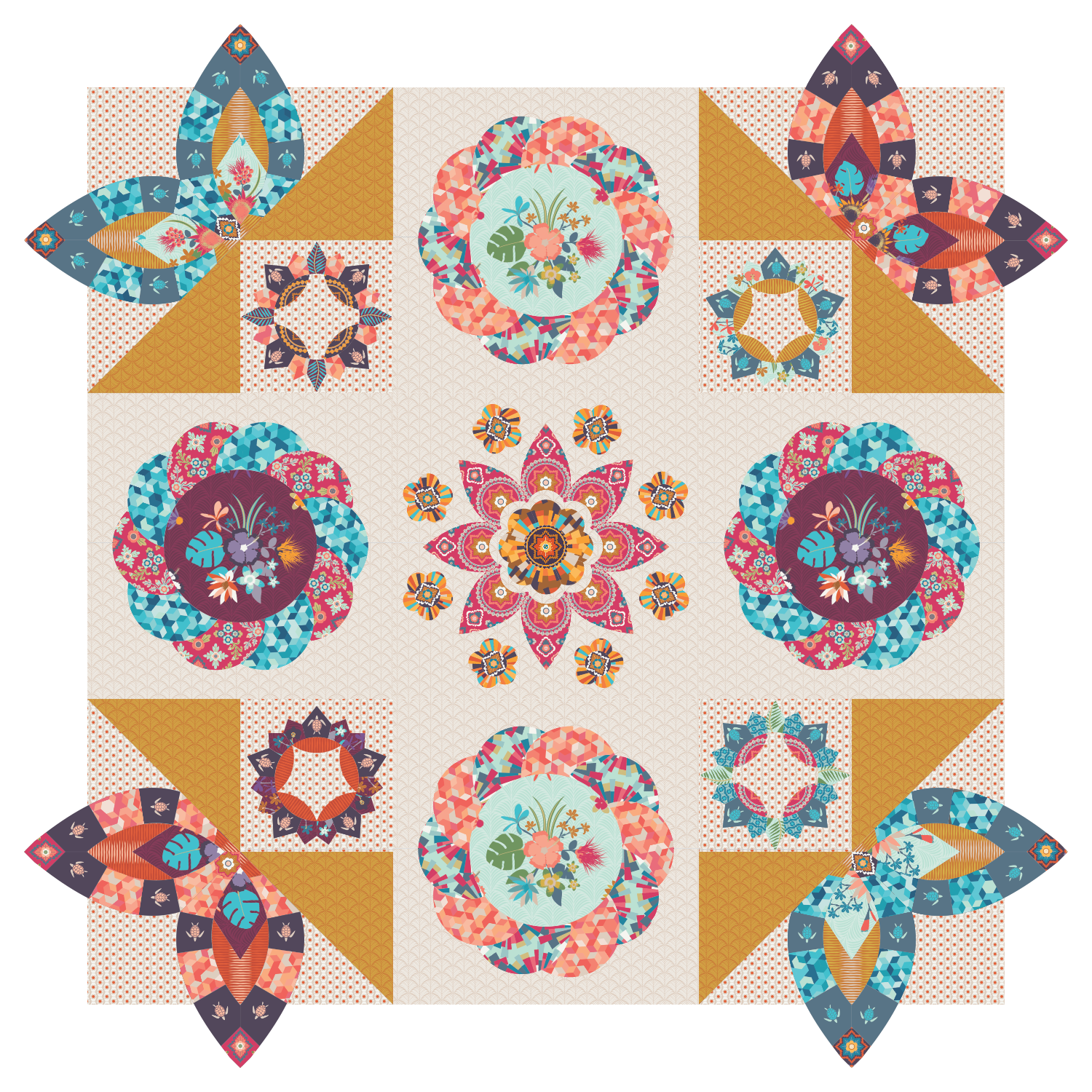 Ohana Quilt by Brimfield Awakening + Mister Domestic