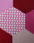 Set of Hexagons in 4 sizes Quilt Stamps