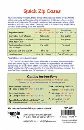 Quick Zip Cases - By Annie